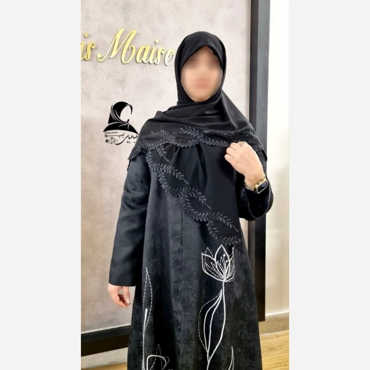 روسری مشکی مجلسی