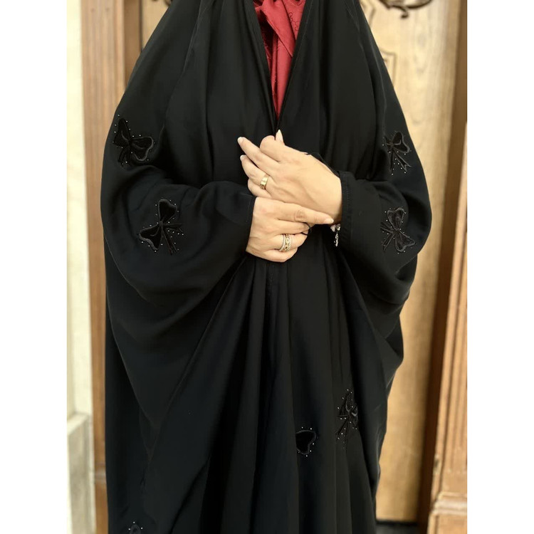 چادر جده ی مشکی مدل پریسا2