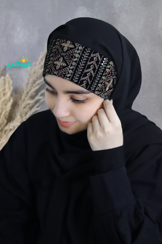 هد روسری سوزن دوزی و ساده